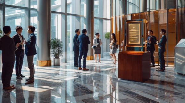 Plaque professionnelle : clé de visibilité événementielle